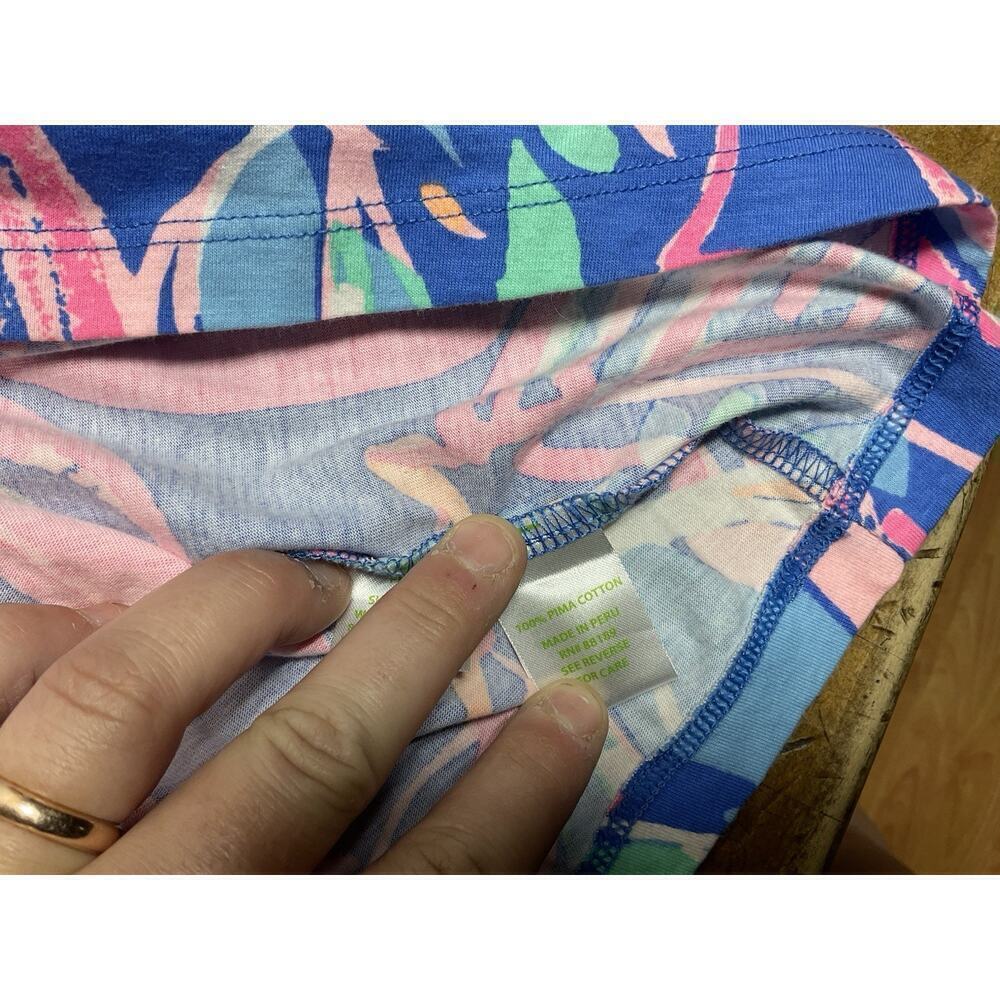 Lilly Pulitzer Ali Out To Sea Sail Boat Nautical Print Pattern Cotton Dress L - Picture 9 of 11